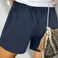 thumbnail image 5 of Bloomae Bermuda Shorts for Women High Waist Bowknot Tie Drawstring Elastic Waist Wide Leg Loose Fashion Summer Casual Shorts with Pockets Navy XXXXL, 5 of 8