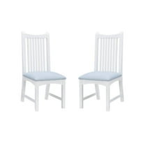 Linon Bonnie Upholstered  Side Chair White Set Of 2