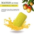 thumbnail image 4 of HERBOGANIC Mango Butter Herbal Soap Bar | Moisturizing and Nourishing Natural Bar Soap for Face and Body | 5 Oz (Pack of 1), 4 of 5