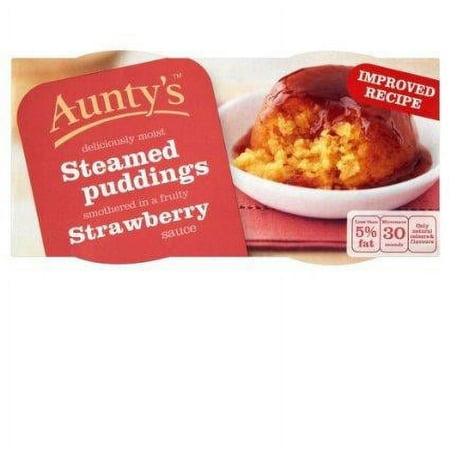 Auntys Strawberry Steamed Pudding- Fast