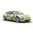thumbnail image 6 of Rwraps Ashlar Brick Green Gloss Vinyl Film Wrap 59in x 25ft Vinyl Vehicle Car Film Sheet Roll, 6 of 9
