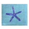 thumbnail image 1 of Betsy Drake BK991 Blue Starfish Fleece Throw, 1 of 1