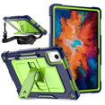 thumbnail image 5 of SOATUTO for Lenovo Tab M11/K11 LTE Case 11 inch (TB330FU/TB330XU)，Lenovo Xiaoxin Pad 2024 11inch TB-331FC Tablet Case Shock-Resistant Rugged Hybrid Kids Friendly Cover Built-in Kickstand, Blue/Green, 5 of 7