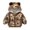 Brown, variant on Toddler Girls Kids Jackets Hooded Zip Up Bear Graphic Soft Fleece For Baby Winter With Cute Casual Outerwear Coat Kids Size 12-18 Months