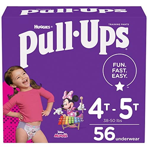 Pantalones de entrenamiento Pull-Ups para niñas, talla 6 (18 a 34 kg), 4T-5T