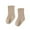 A, variant on Girl Socks Children's Socks Boys and Girls Cotton Socks Double Needle Mid Calf Baby Baby Solid Color Newborn Socks,White,3-5 Years