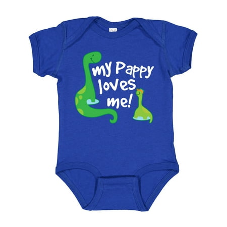 

Inktastic My Pappy Loves Me Grandchild Boys Baby Bodysuit