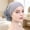 Grey, variant on Lace Trim Head Wraps for Women Adjustable Elastic One Size Stretch Head Cover for Indoor Night Sleep