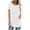 White, variant on Bigersell Summer Tops for Women 2022 Trendy Women's Summer Solid Round Neck Loose Short Sleeve Tops T-shirt Blouse Women Peplum Scoop Neck Short Sleeve Tunic Tops Style B13503, White M