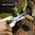 thumbnail image 4 of HLONK [2 Pack] Pruning Shears Garden Shears Professional Stainless Steel pruners with Comfort Handle and Spring-loaded Handheld Garden Clippers Gardening Tools Scissors Set for Rose Plant, 4 of 7