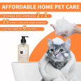 thumbnail image 4 of Super Petian Cat Shampoo & Conditioner 2-in-1 Bath & Wash for Short Hair Cat, 10.56 fl oz, 4 of 9
