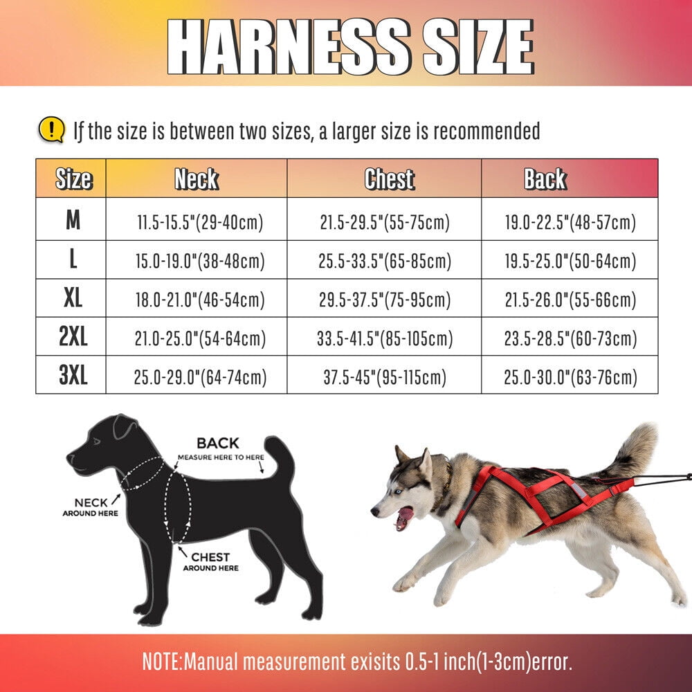 X-Back Dog Weight Pulling Harness Reflective Padded Sledding Training Sport Vest for Medium Large Dogs Pitbull