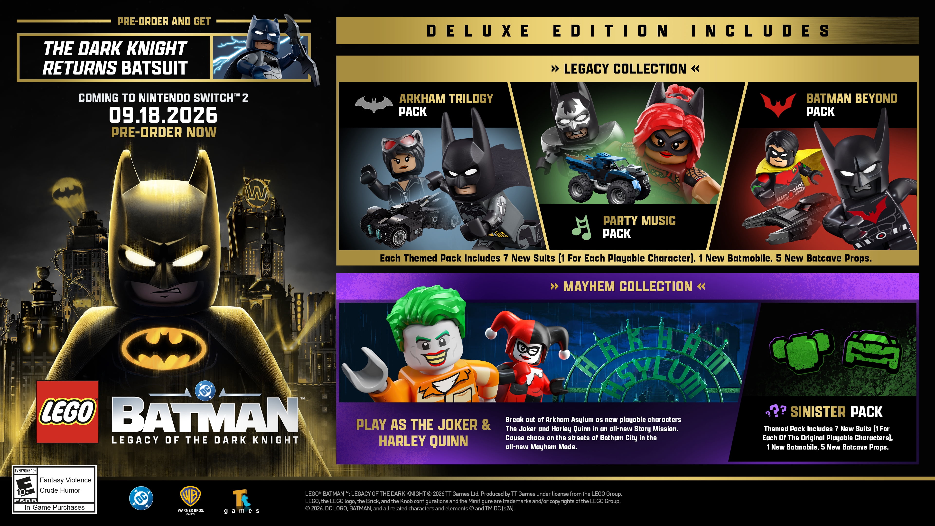 LEGO® Batman™: Legacy of the Dark Knight Deluxe Edition - Nintendo Switch 2