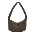 thumbnail image 1 of Women Shoulder Bags Cloth Quilted Simple Solid Color Shopping Bag (Black), 1 of 10