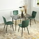 Homy Casa Velvet Rembourré Dining Side Chairs Ensemble de 4 pour la Maison Cuisine Salon – image 1 sur 11