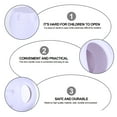 thumbnail image 3 of VERDANVERSE 4Pcs Child Safety Door Locks for Bedroom Use 2.36 Inch Each, 3 of 7
