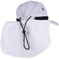 thumbnail image 3 of TopHeadwear 4 Panel Large Bill Flap Sun Hat - White, 3 of 5