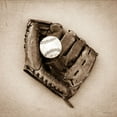 thumbnail image 2 of Rigsby, Jennifer 20x20 Black Ornate Wood Framed with Double Matting Museum Art Print Titled - Vintage Baseball, 2 of 4