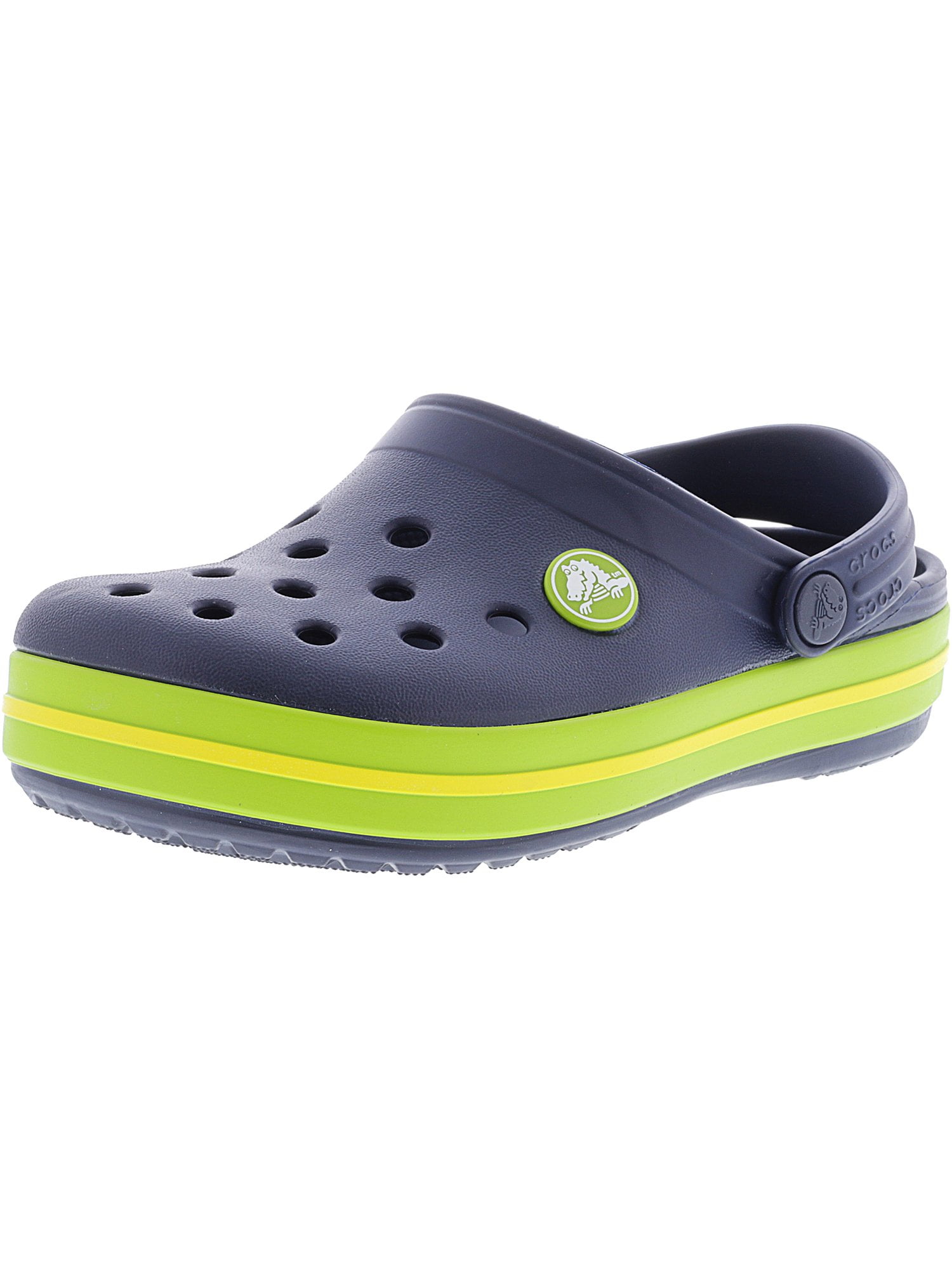 crocs navy volt green