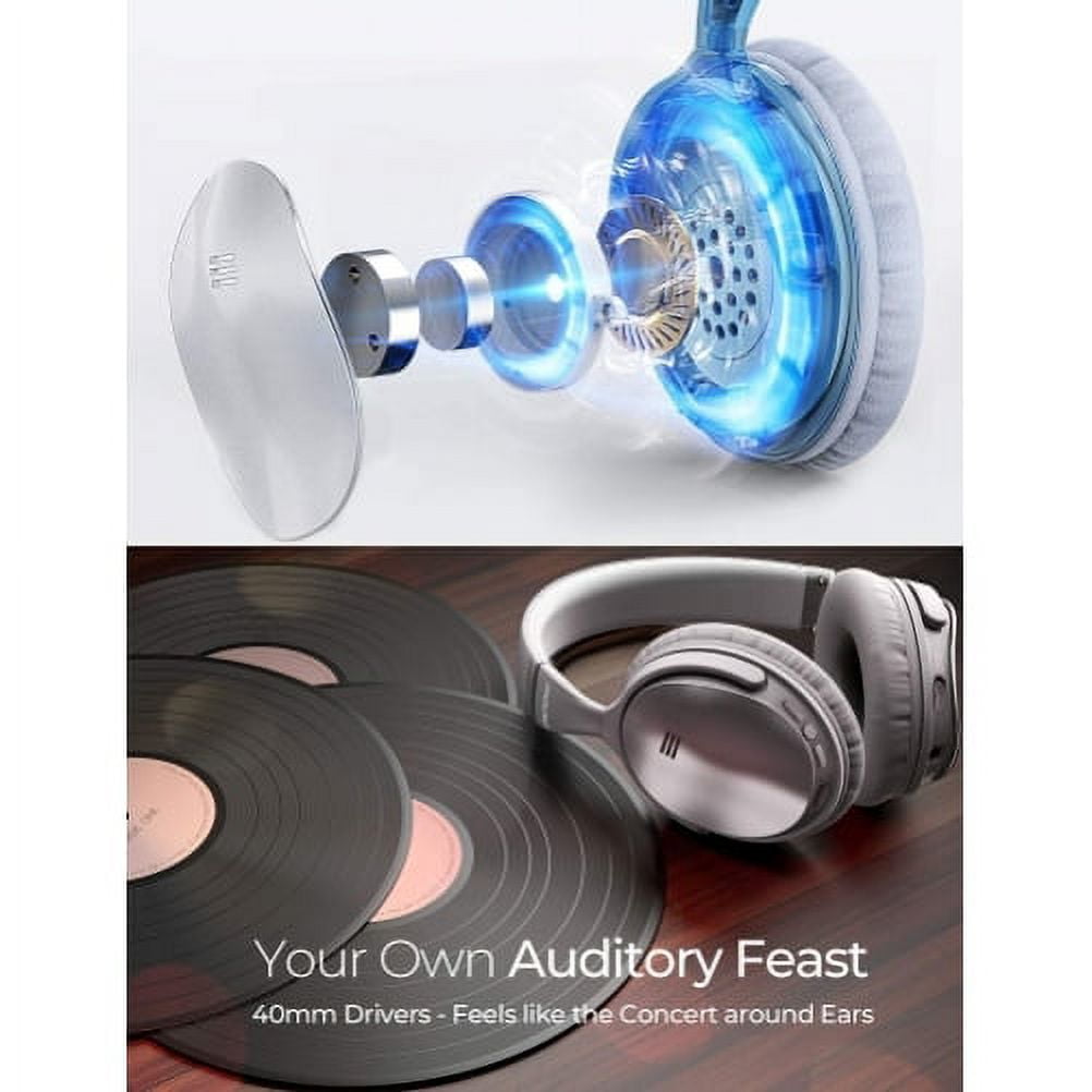 Foldable Wireless Headphones for Google Pixel 7/Pro/6a/6/Pro Phones - Headset w Mic Active Noise Cancelling Hands-free Earphones  Compatible With Pixel 7/Pro/6a/6/Pro Models