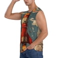 thumbnail image 3 of Fotbe Rusty Rocket Launch Men's Camiseta sin Mangas Estampada para Hombres, Playera Casual para Gimnasio, Entrenamiento, Playa-Medium, 3 of 7