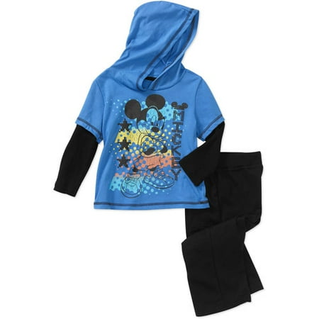 Disney Baby Boys' 2-Piece Mickey Hoodie and Pant Set