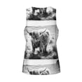thumbnail image 5 of Easygdp Yak Men's Tank Top, Sleeveless Muscle T Shirts, Breathable, Quick-Dry, Loose for Gym, Running, Fitness - Medium, 5 of 9