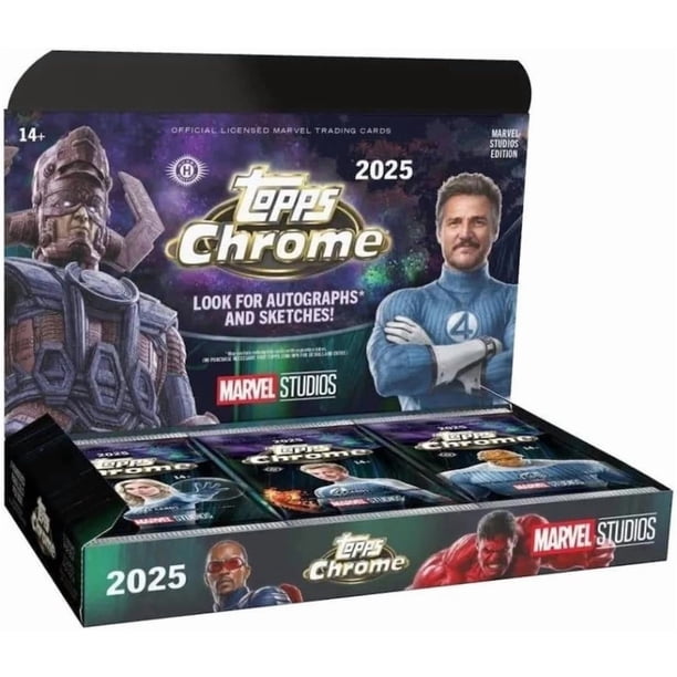 2025 Topps Marvel Studios Chrome - Hobby Box - Look for Autographs and Sketches