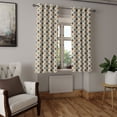 thumbnail image 2 of Ambesonne Geometric Grommet Curtain, Eastern Look Mosaic Tile, 50" x 63", Tan Brown Sage Green, 2 of 6