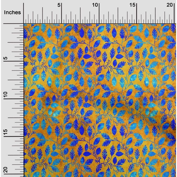 oneOone Georgette Viscose Orange Fabric Batik Sewing Craft Projects Fabric Prints By Yard 42 Inch Wide - OY