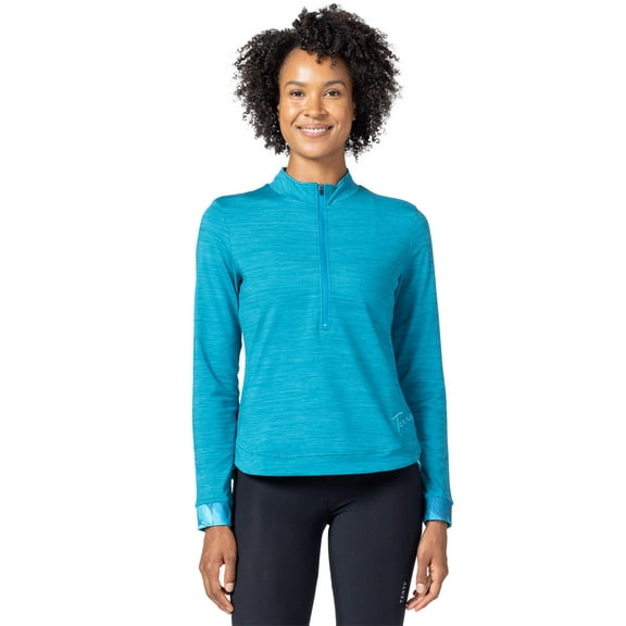 Terry Cycling Jersey Womens Tulip Thermal Long Sleeve Bike Top for Women, Cool Weather Riding, Reg & Plus