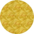 thumbnail image 1 of Ahgly Company Machine Washable Indoor Round Transitional Gold Yellow Area Rugs, 4' Round, 1 of 7