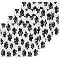 thumbnail image 2 of GZHJMY Black Graffiti Paw Face Wash Towel Cotton Towel Soft Cleansing Hand Towel Reusable 12 * 12in, 2 of 7