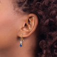thumbnail image 3 of Primal Gold 14 Karat Two-tone Diamond and Sapphire Earrings, 3 of 4