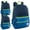 Navy Blue, variant on 24 Pack of Bulk Wholesale 17 Inch Multi Pocket Backpacks with 2 Front Zippered Accessory Pockets and Large Main Compartment for Travel and Commuting in Gray