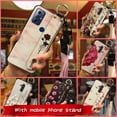 thumbnail image 3 of LYM-Phone Case For MOTO G Play 2023, Back Cover Shockproof Durable Kickstand Ring Soft case Waterproof Wrist Strap Anti-dust Phone Holder Protective Fashion Design Silicone Wristband, 3 of 9