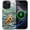 Abstract Sea Turtle, variant on Case Compatible with iPhone 14 Pro [Compatible with MagSafe] Hybrid 2-Layer Hard Shell Protection Case, Shockproof Protective Magnetic Cover for iPhone 14 Pro, Planetary Motion