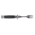 thumbnail image 1 of Folding Spring Fork, Ergonomic Handle Folding Spring Fork Utensil Black Wood  for Travel, 1 of 8