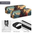 thumbnail image 4 of Fotbe Meditating Golden Retriever Estuche para Lápices de Cuero con Estampado, Estuche con Cremallera Resistente, Organizador Compacto y Elegante para Papelería, 4 of 7