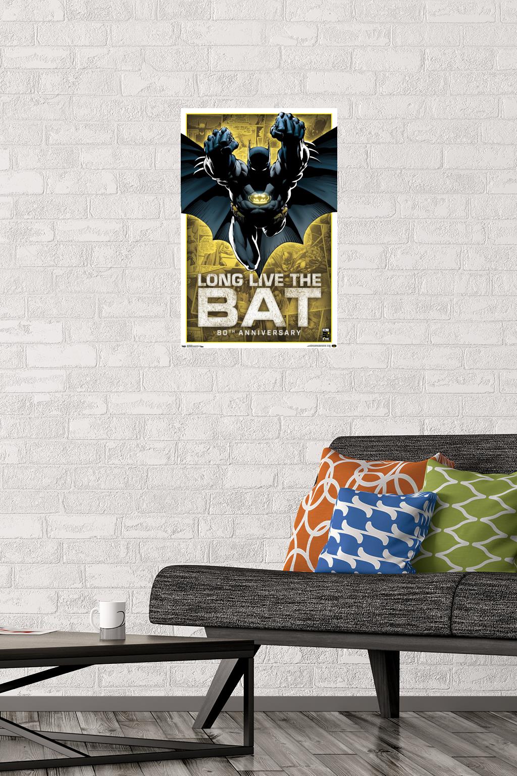 DC Comics - Batman - 80th Anniversary Wall Poster, 14.725" x 22.375"