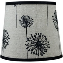 Black Dandelion Print Shade