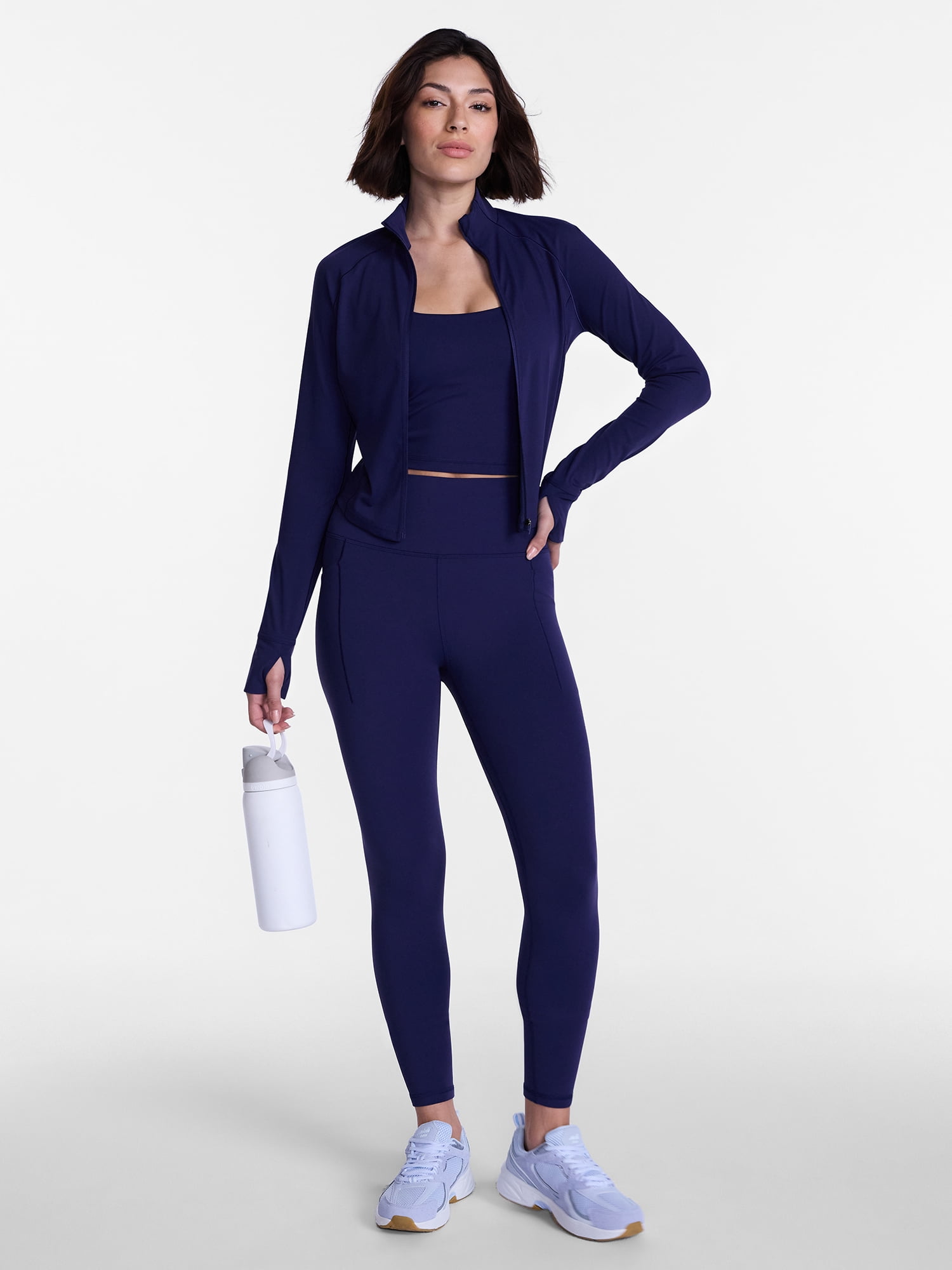 Avia Women's and Women's Plus SoftSculpt High Rise Leggings with Pockets, Full Length, Sizes XS-4X