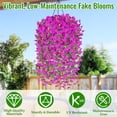 thumbnail image 2 of Flores colgantes artificiales Yastouay Morning Glory Fuchsia x4, 2 of 9