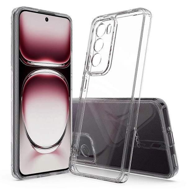 For Oppo Reno12 Pro 5G (Global) Clear Phone Case TPU+Acrylic Shockproof Phone Back Cover