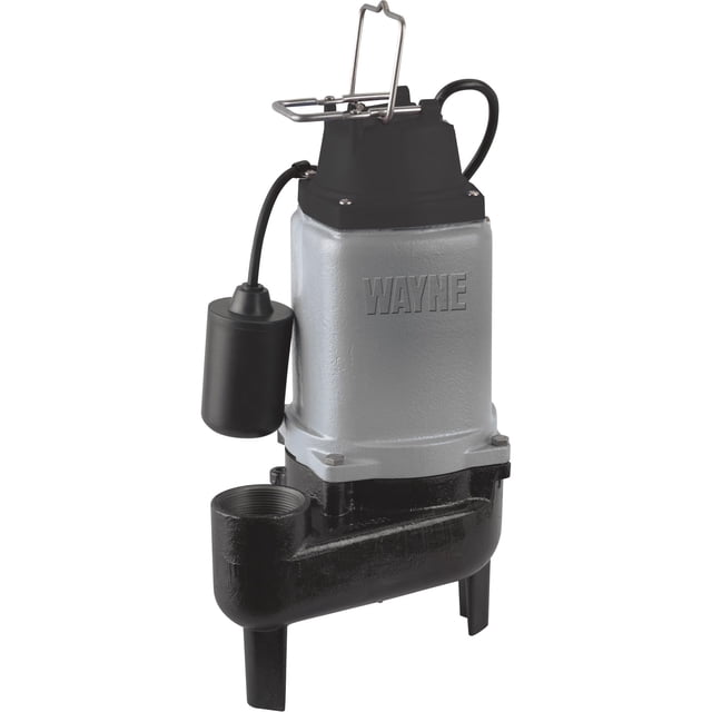 Bomba de agua Wayne WCS50T de hierro fundido para aguas residuales 1/2 hp 6600 GPH