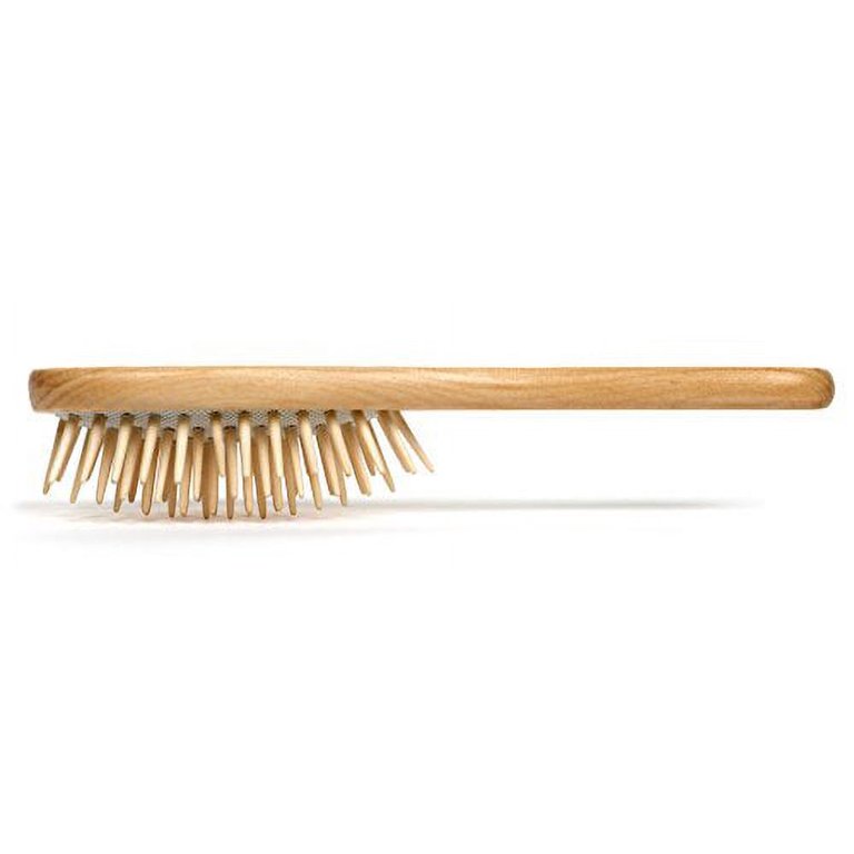 GranNaturals Detangling Wooden Bristle Hair Brush - Small, Travel Size