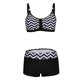thumbnail image 3 of WILLBEST Bikini de Dos Piezas Con Estampado Tropical Para Mujer, Traje de Baño Dividido, Top Corto Con Pantalones Cortos, Traje de Baño de Dos Piezas, 3 of 5