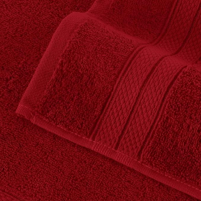 Elegant Comfort Turkish Cotton Jumbo Bath Towel, 1-Piece, 35" x 70", Highly Absorbent - Soft Bathroom Towel, Burgundy