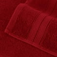 thumbnail image 5 of Elegant Comfort Turkish Cotton Hand Towel Set, 4-Pack, 16" x 28", Highly Absorbent - Soft Bathroom Towels, Burgundy, 5 of 6