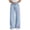 Light Blue, variant on Girls High Waist Wide Leg Jeans Boho Floral Embroidered Denim Pants Cute Spring Trendy Trousers Distressed Washed Denim Jeans